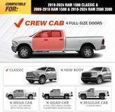 Running Boards for 2009-2018 Dodge Ram 1500, 2019-2024 Ram 1500 Classic, 2010-2024 Ram 2500 & 3500 CrewCab Side Steps | Yzona